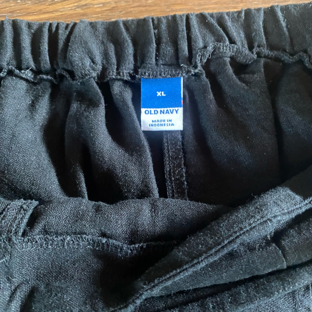 Old Navy Black Linen Skort sz XL - Picture 3 of 5